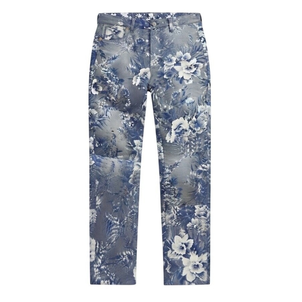 Ralph Lauren Purple Label Floral Jacquard Pants Made in Italy  Women's 12 Nwot